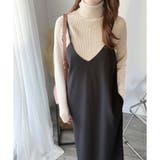 ハイネックリブ切替長袖ニットセーター 大人カジュアル 秋冬 | Amulet | 詳細画像13 