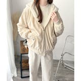 リバーシブルフード付きボアブルゾン レディース 秋冬 | Amulet | 詳細画像11 