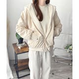 リバーシブルフード付きボアブルゾン レディース 秋冬 | Amulet | 詳細画像13 