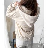 リバーシブルフード付きボアブルゾン レディース 秋冬 | Amulet | 詳細画像14 