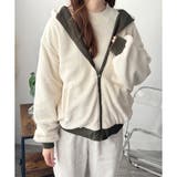 リバーシブルフード付きボアブルゾン レディース 秋冬 | Amulet | 詳細画像17 