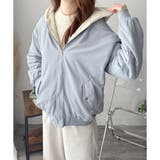 リバーシブルフード付きボアブルゾン レディース 秋冬 | Amulet | 詳細画像2 