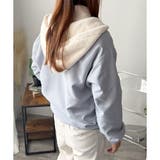 リバーシブルフード付きボアブルゾン レディース 秋冬 | Amulet | 詳細画像21 