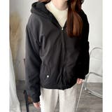 リバーシブルフード付きボアブルゾン レディース 秋冬 | Amulet | 詳細画像4 