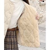 キルティングノーカラーボアアウター レディース 秋冬 | Amulet | 詳細画像30 