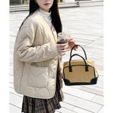 キルティングノーカラーボアアウター レディース 秋冬 | Amulet | 詳細画像4 