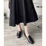 スクエアトゥフラットシューズ レディース 楽ちん | Amulet | 詳細画像14 