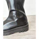 Vカット厚底ロングブーツ レディース 黒 | Amulet | 詳細画像25 