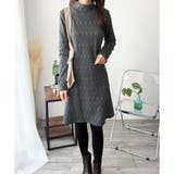 長袖チュニックワンピース ゆったり 体型カバー | Amulet | 詳細画像3 