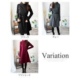 長袖チュニックワンピース ゆったり 体型カバー | Amulet | 詳細画像5 