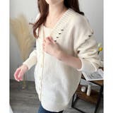 ルーズフィットニットカーディガン レディース 秋冬 | Amulet | 詳細画像13 