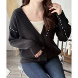 ルーズフィットニットカーディガン レディース 秋冬 | Amulet | 詳細画像15 