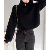 ケーブル編み風ハイネックニットプルオーバー レディース 秋冬 | Amulet | 詳細画像14 