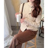 トグルボタンナチュラルカーディガン レディース ゆるシルエット | Amulet | 詳細画像11