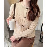 トグルボタンナチュラルカーディガン レディース ゆるシルエット | Amulet | 詳細画像12