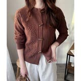 トグルボタンナチュラルカーディガン レディース ゆるシルエット | Amulet | 詳細画像2