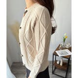 トグルボタンナチュラルカーディガン レディース ゆるシルエット | Amulet | 詳細画像24