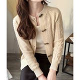 トグルボタンナチュラルカーディガン レディース ゆるシルエット | Amulet | 詳細画像6