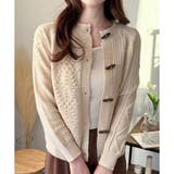 トグルボタンナチュラルカーディガン レディース ゆるシルエット | Amulet | 詳細画像9