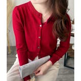 ソフトタッチニットカーディガン レディース 秋冬 | Amulet | 詳細画像10 