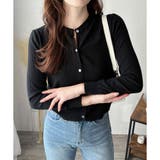 ソフトタッチニットカーディガン レディース 秋冬 | Amulet | 詳細画像4 