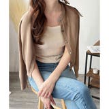 ブラウン | ソフトタッチニットカーディガン レディース 秋冬 | Amulet