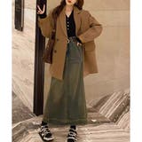 Vネックデザインボタンリブニット レディース 長袖 | Amulet | 詳細画像21