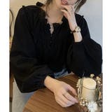 フリルネックボリュームスリーブブラウス レディース 長袖 | Amulet | 詳細画像10 