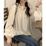 フリルネックボリュームスリーブブラウス レディース 長袖 | Amulet | 詳細画像16 