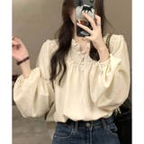 フリルネックボリュームスリーブブラウス レディース 長袖 | Amulet | 詳細画像20 