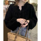 フリルネックボリュームスリーブブラウス レディース 長袖 | Amulet | 詳細画像3 