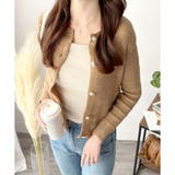 クルーネックニットカーディガン レディース 長袖 | Amulet | 詳細画像11