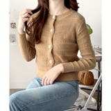 クルーネックニットカーディガン レディース 長袖 | Amulet | 詳細画像12