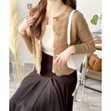 クルーネックニットカーディガン レディース 長袖 | Amulet | 詳細画像14