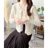 クルーネックニットカーディガン レディース 長袖 | Amulet | 詳細画像21