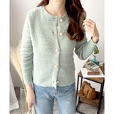 クルーネックニットカーディガン レディース 長袖 | Amulet | 詳細画像22