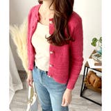 クルーネックニットカーディガン レディース 長袖 | Amulet | 詳細画像23