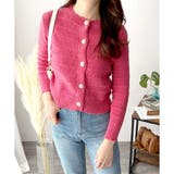 クルーネックニットカーディガン レディース 長袖 | Amulet | 詳細画像27