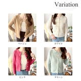 クルーネックニットカーディガン レディース 長袖 | Amulet | 詳細画像5