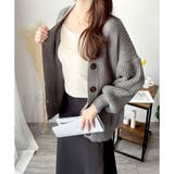 ざっくり編みオーバーサイズカーディガン レディース 秋冬 | Amulet | 詳細画像17 