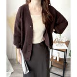 ざっくり編みオーバーサイズカーディガン レディース 秋冬 | Amulet | 詳細画像2 