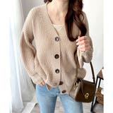 ざっくり編みオーバーサイズカーディガン レディース 秋冬 | Amulet | 詳細画像4 