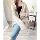 ケーブル風ざっくりロングカーディガン 秋冬 ゆったり | Amulet | 詳細画像13