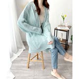 ケーブル風ざっくりロングカーディガン 秋冬 ゆったり | Amulet | 詳細画像26