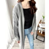 ケーブル風ざっくりロングカーディガン 秋冬 ゆったり | Amulet | 詳細画像4