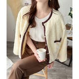 ノーカラーボアジャケット レディース 秋冬 | Amulet | 詳細画像2