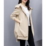 フード付きカジュアルジャケット 春秋 ゆったり | Amulet | 詳細画像13