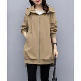 フード付きカジュアルジャケット 春秋 ゆったり | Amulet | 詳細画像17