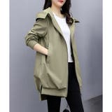 フード付きカジュアルジャケット 春秋 ゆったり | Amulet | 詳細画像3