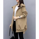 フード付きカジュアルジャケット 春秋 ゆったり | Amulet | 詳細画像4